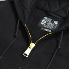 画像4: Carhartt USA J140 Firm Duck Insulated Flannel Lined Active Jacket - Black (4)