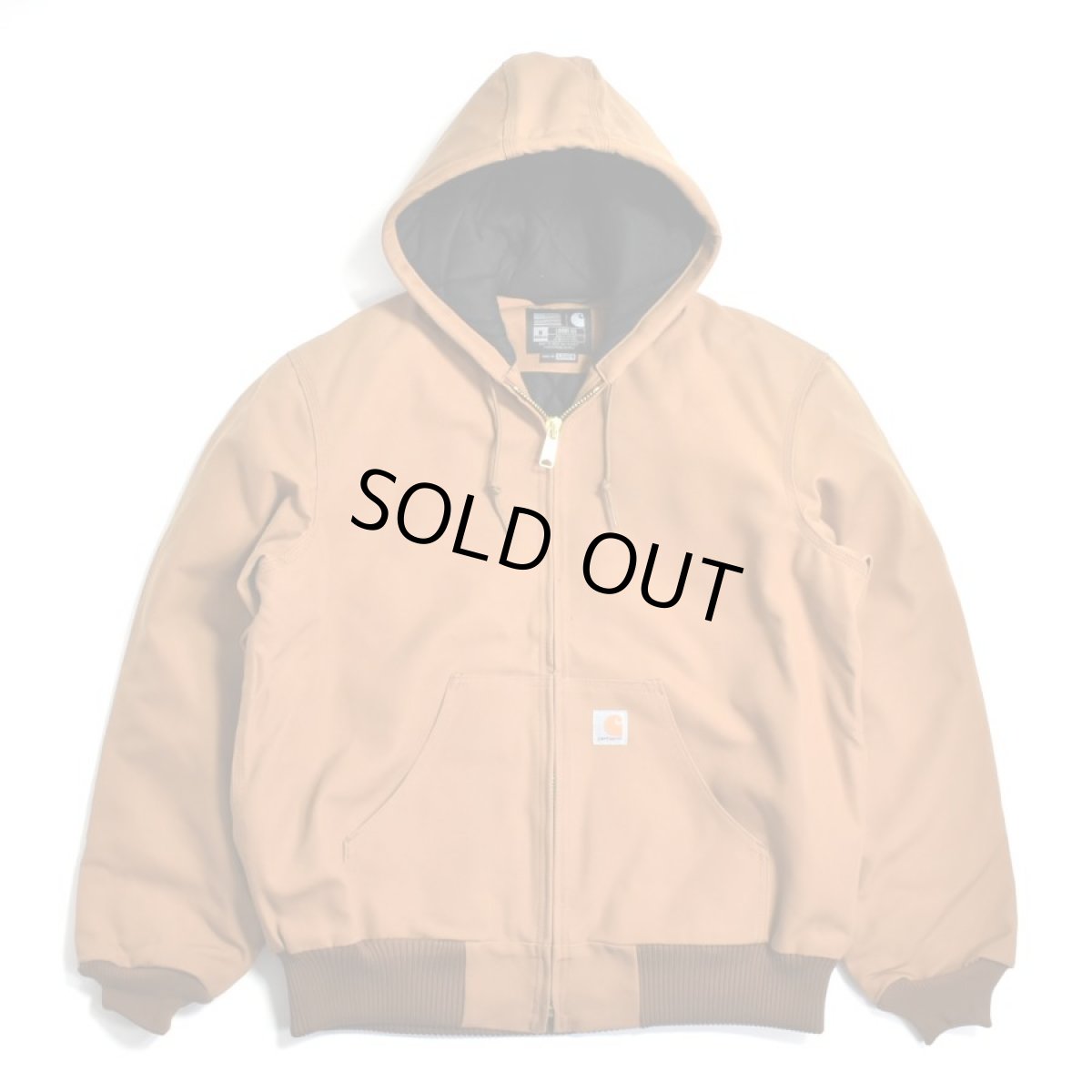 画像1: Carhartt USA J140 Firm Duck Insulated Flannel Lined Active Jacket - Carhartt Brown (1)