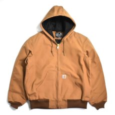 画像1: Carhartt USA J140 Firm Duck Insulated Flannel Lined Active Jacket Carhartt Brown / カーハート ダック フランネルライン アクティブジャケット カーハートブラウン (1)