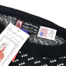 画像3: Binghamton Knitting Company Fleck Pullover Knit Sweater BlackｘNatural / ビンガムトン ニッティングカンパニー フレック プルオーバー ニット セーター ブラックｘナチュラル (3)