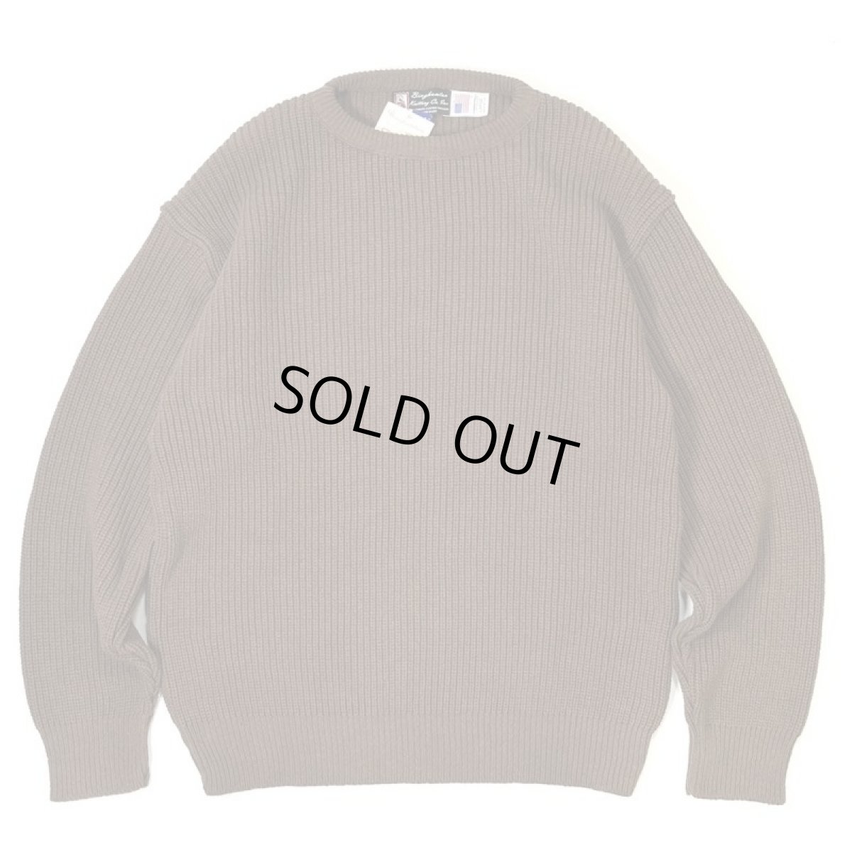 画像1: Binghamton Knitting Company Shaker Pullover Knit Sweater - Brown (1)