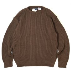 画像1: Binghamton Knitting Company Shaker Pullover Knit Sweater Brown / ビンガムトン ニッティングカンパニー シェイカー プルオーバー ニット セーター ブラウン (1)