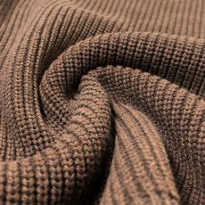 画像5: Binghamton Knitting Company Shaker Pullover Knit Sweater - Brown (5)