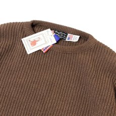 画像2: Binghamton Knitting Company Shaker Pullover Knit Sweater - Brown (2)