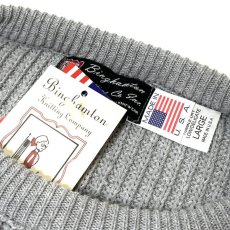 画像3: Binghamton Knitting Company Shaker Pullover Knit Sweater Light Grey / ビンガムトン ニッティングカンパニー シェイカー プルオーバー ニット セーター ジーンズ ライトグレー (3)