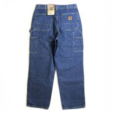 画像1: Carhartt USA B73 Washed Logger Double Front Work Jean Dark Stone / カーハート B73 ウォッシュド ロガー ダブルニー ペインターデニム ダークストーン (1)