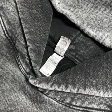 画像5: Los Angeles Apparel 14oz Pigment Dye Mineral Wash Heavy Fleece Hoodie - Carbon Black (5)