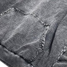 画像4: Los Angeles Apparel 14oz Pigment Dye Mineral Wash Heavy Fleece Hoodie - Carbon Black (4)