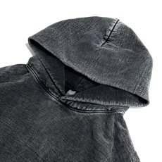 画像2: Los Angeles Apparel 14oz Pigment Dye Mineral Wash Heavy Fleece Hoodie - Carbon Black (2)