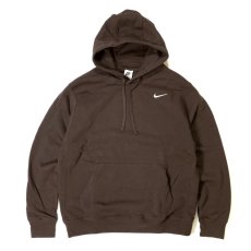 画像1: NIKE Club Fleece Pullover Sweat Hoodie - Brown (1)