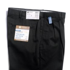 画像3: Hagger Pleated Front Premium No-Iron Chino Pants Black / ハガークロージング プリーツフロント プレミアム ノーアイロン チノ スラックス ブラック (3)