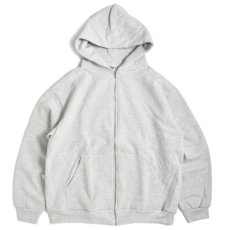 画像1: Los Angeles Apparel 14oz Heavy Fleece Full Zip Hoodie - Ash (1)