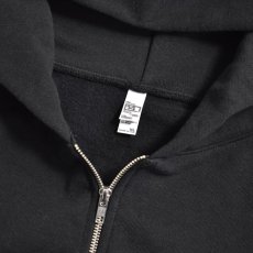 画像2: Los Angeles Apparel 14oz Heavy Fleece Full Zip Hoodie Black / ロサンゼルスアパレル 14オンス ヘビーフリース フルジップ スウェットフーディ ブラック (2)