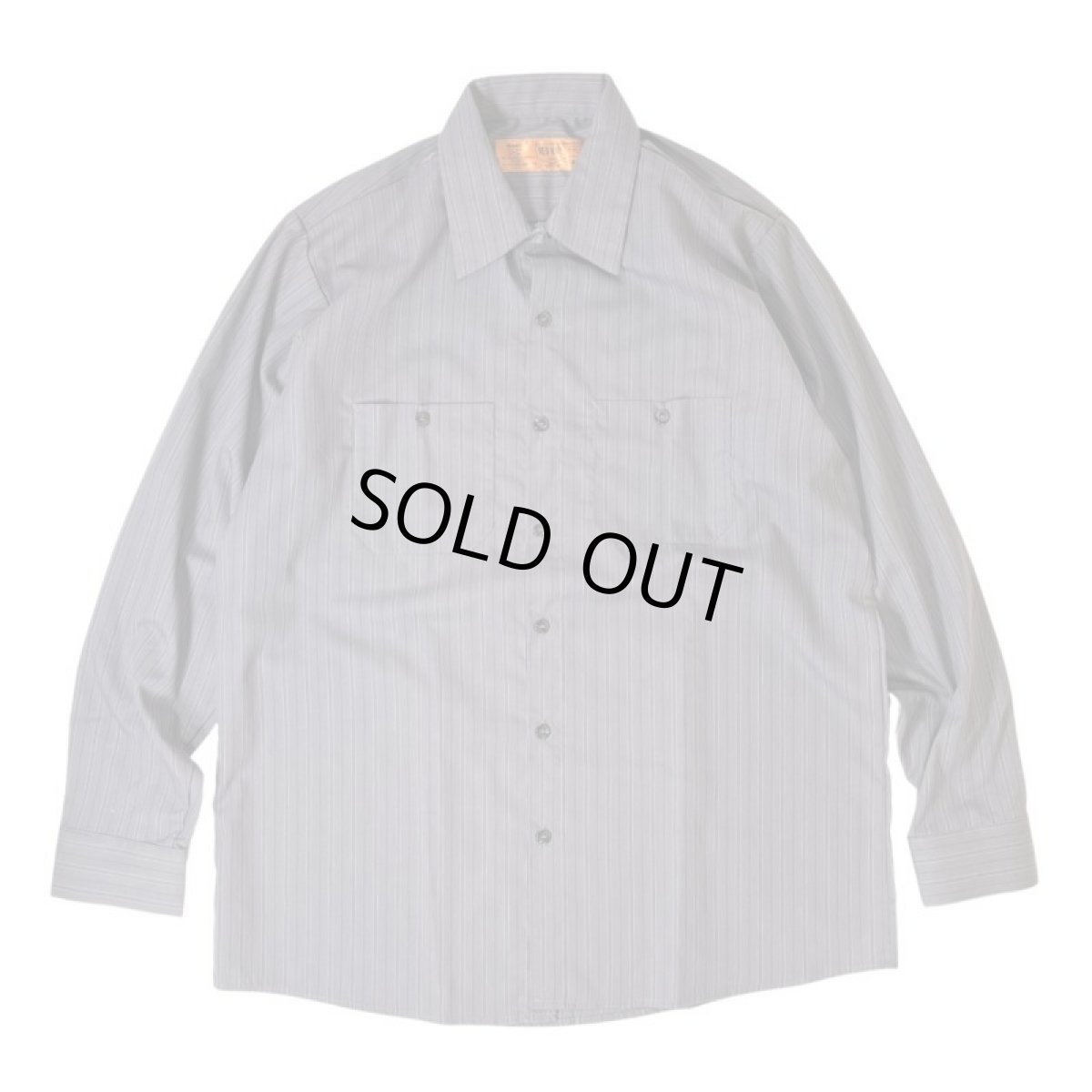 画像1: Red Kap L/S Industrial Stripe Work Shirts - CharcoalｘBlueｘWhite (1)