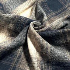 画像4: Shakawear Plaid Flannel Overshirts TanｘBrown / シャカウェア プレイド フランネル オーバーシャツ タンｘブラウン (4)