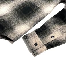 画像3: Shakawear Plaid Flannel Overshirts Shadow Black / シャカウェア プレイド フランネル オーバーシャツ シャドウブラック (3)