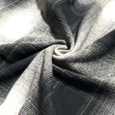 画像4: Shakawear Plaid Flannel Overshirts - Shadow Black (4)