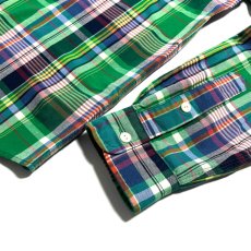 画像4: Polo Ralph Lauren L/S Classic Fit Plaid Oxford Shirts Green Multi / ポロ ラルフローレン ロングスリーブ クラシックフィット オックスフォード プレイド シャツ グリーンマルチ (4)