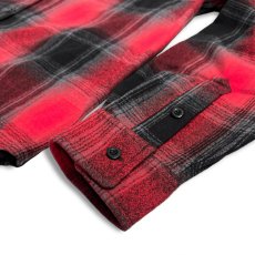 画像3: Shakawear Plaid Flannel Overshirts RedｘBlack / シャカウェア プレイド フランネル オーバーシャツ レッドｘブラック (3)