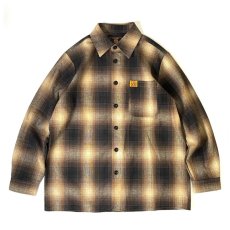 画像1: FB County L/S Checker Flannel Shirts - Black/Tan (1)