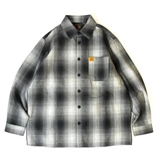 FB County L/S Checker Flannel Shirts BlackｘWhite / エフビー ...