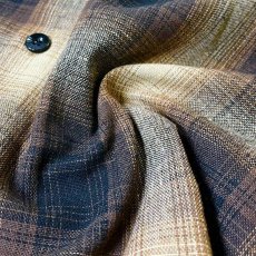 画像4: FB County L/S Checker Flannel Shirts - Black/Tan (4)