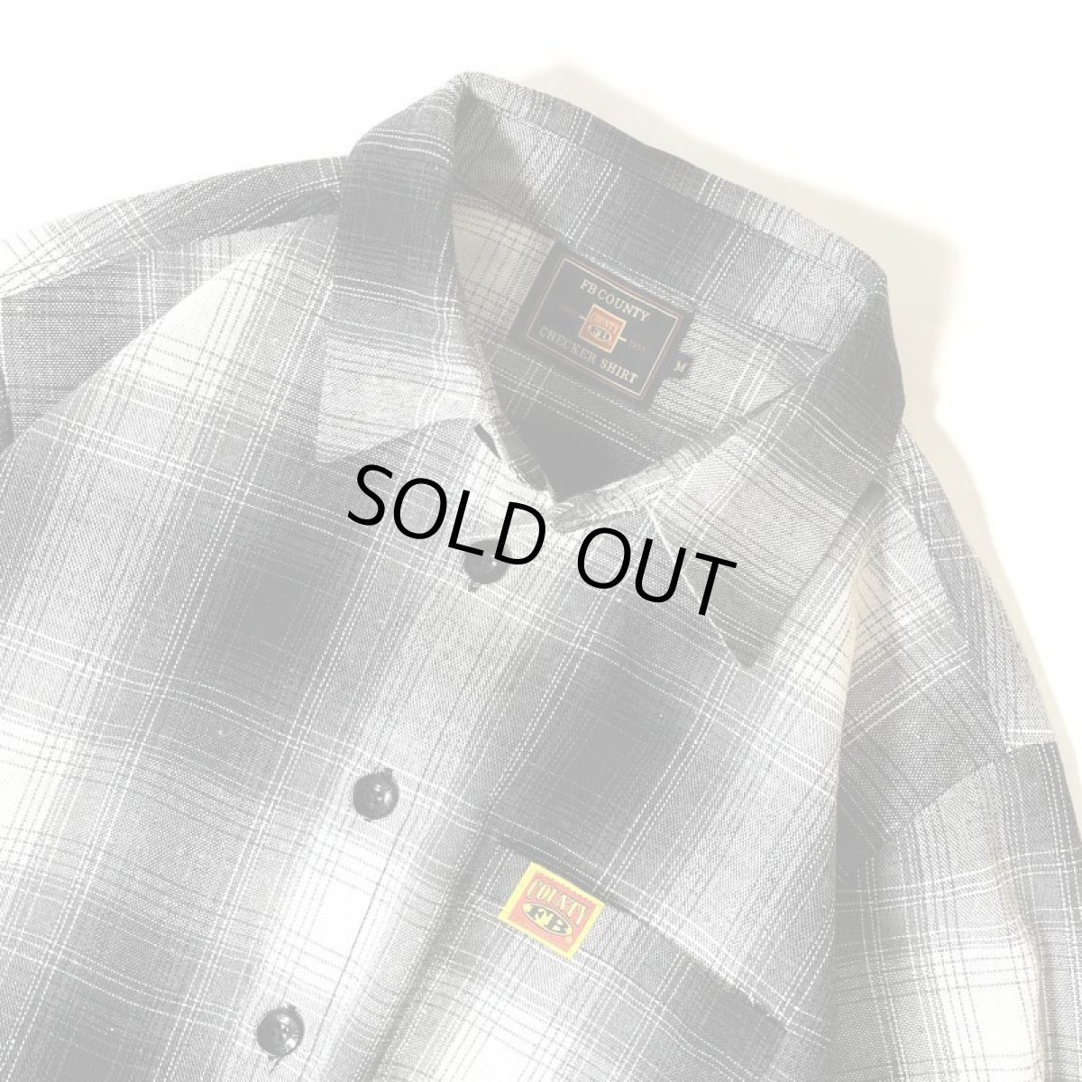 画像2: FB County L/S Checker Flannel Shirts - Black/White (2)