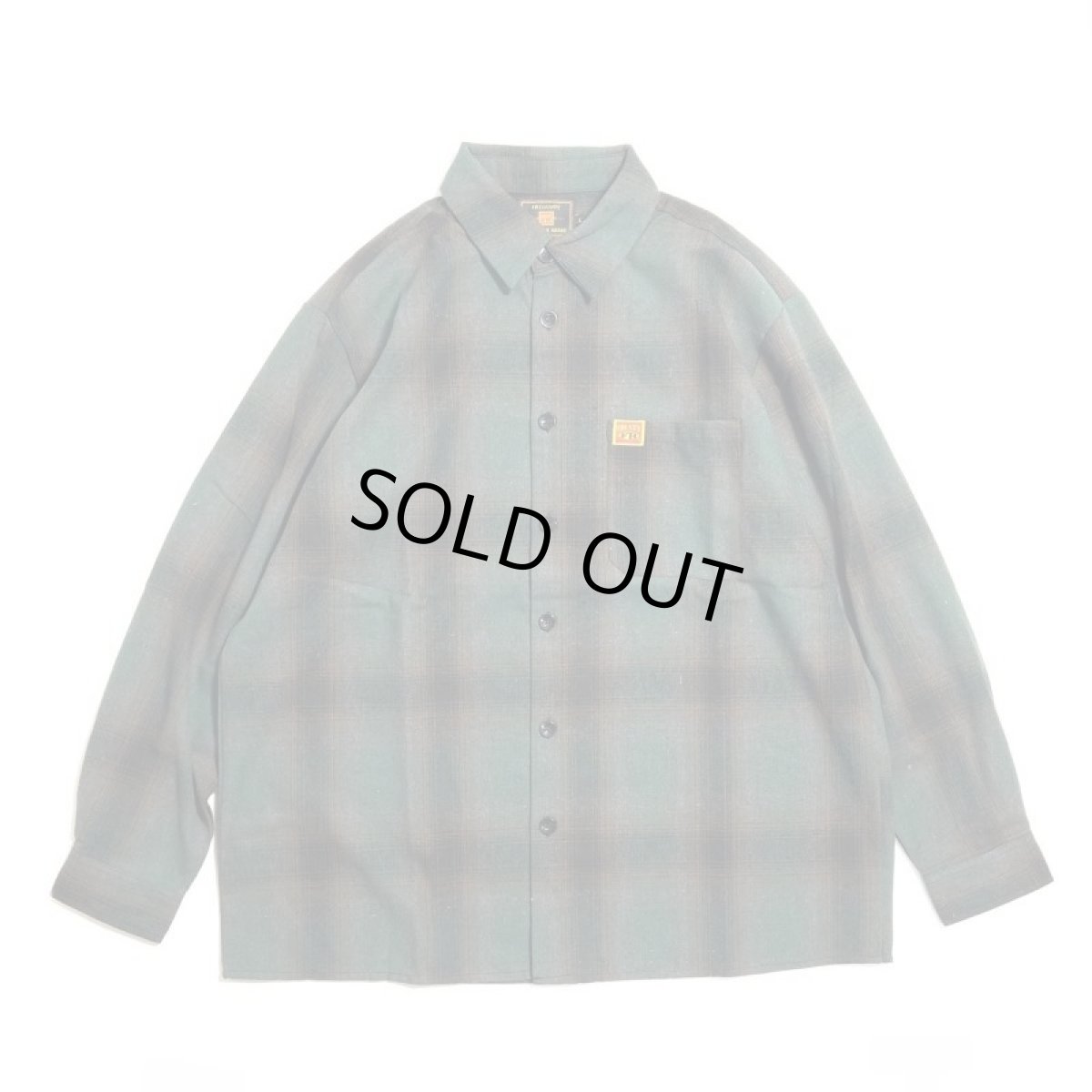 画像1: FB County L/S Checker Flannel Shirts - Black/Green / エフビー・カウンティ チェッカーフランネルシャツ (1)