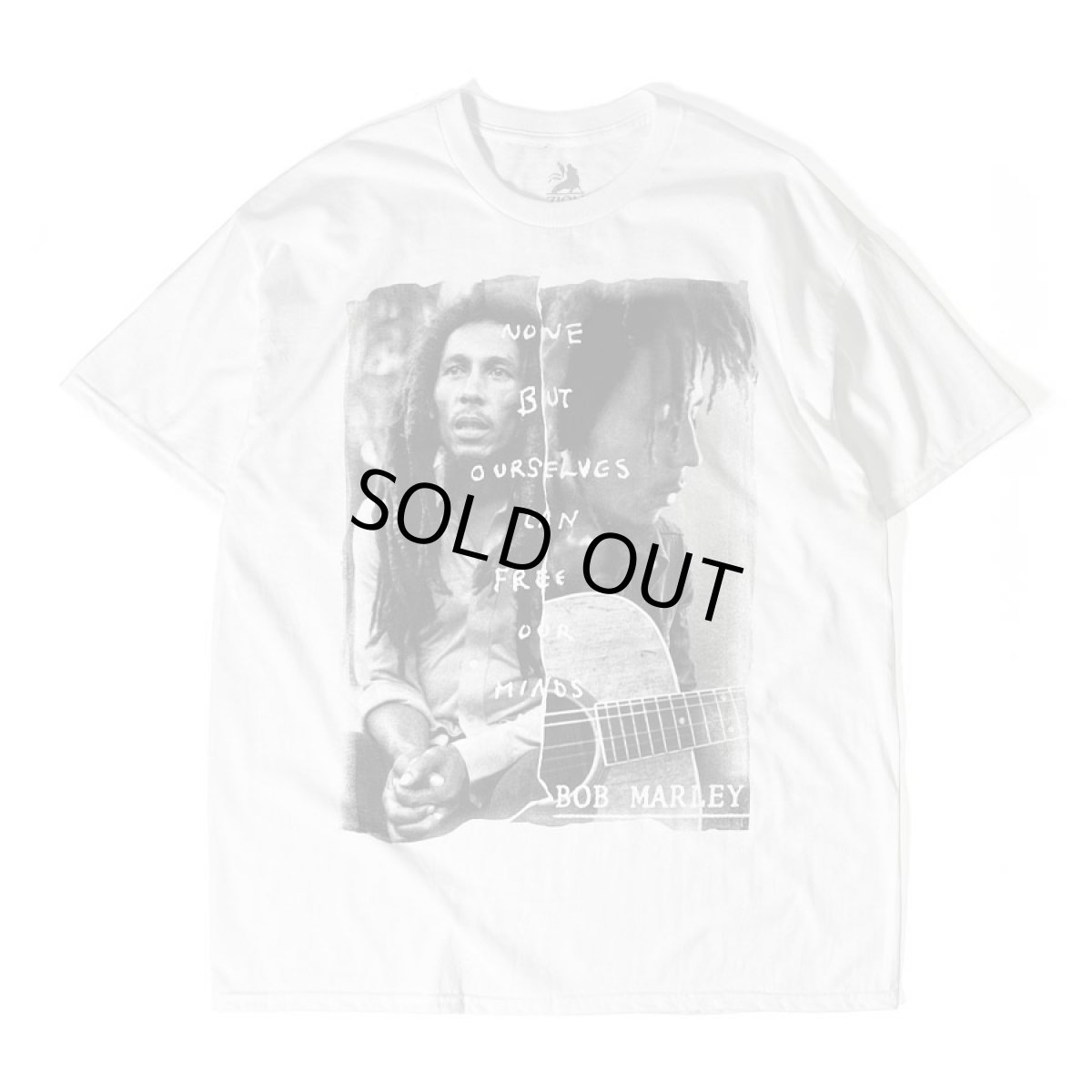画像1: Zion Rootswear Bob Marley Free Our Minds T-Shirts White / ザイオンルーツウェア フリーアワーマインド Tシャツ ホワイト (1)
