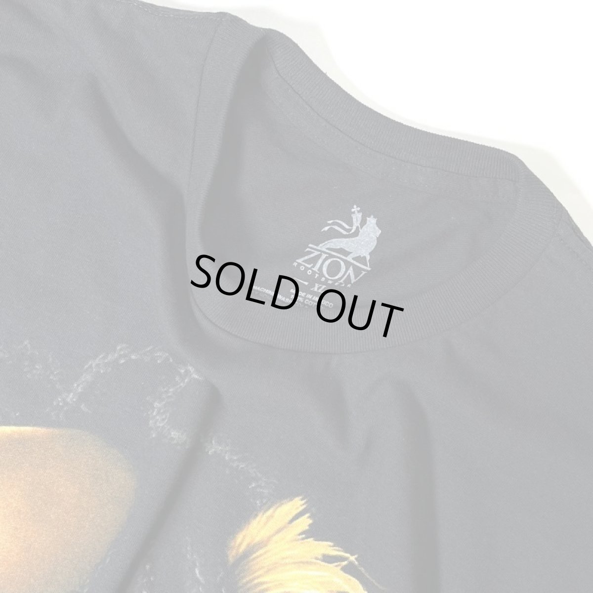 画像3: Zion Rootswear Bob Marley Profiles Rasta Lion T-Shirts - Black (3)