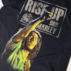 画像2: Zion Rootswear Bob Marley Rise Up T-Shirts - Black (2)
