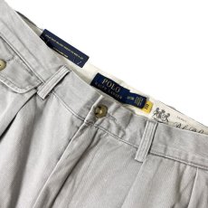 画像4: Polo Ralph Lauren Whitman Pleated Chino Pants Grey / ポロ ラルフローレン ウィットマン プリーツ チノパンツ グレー (4)