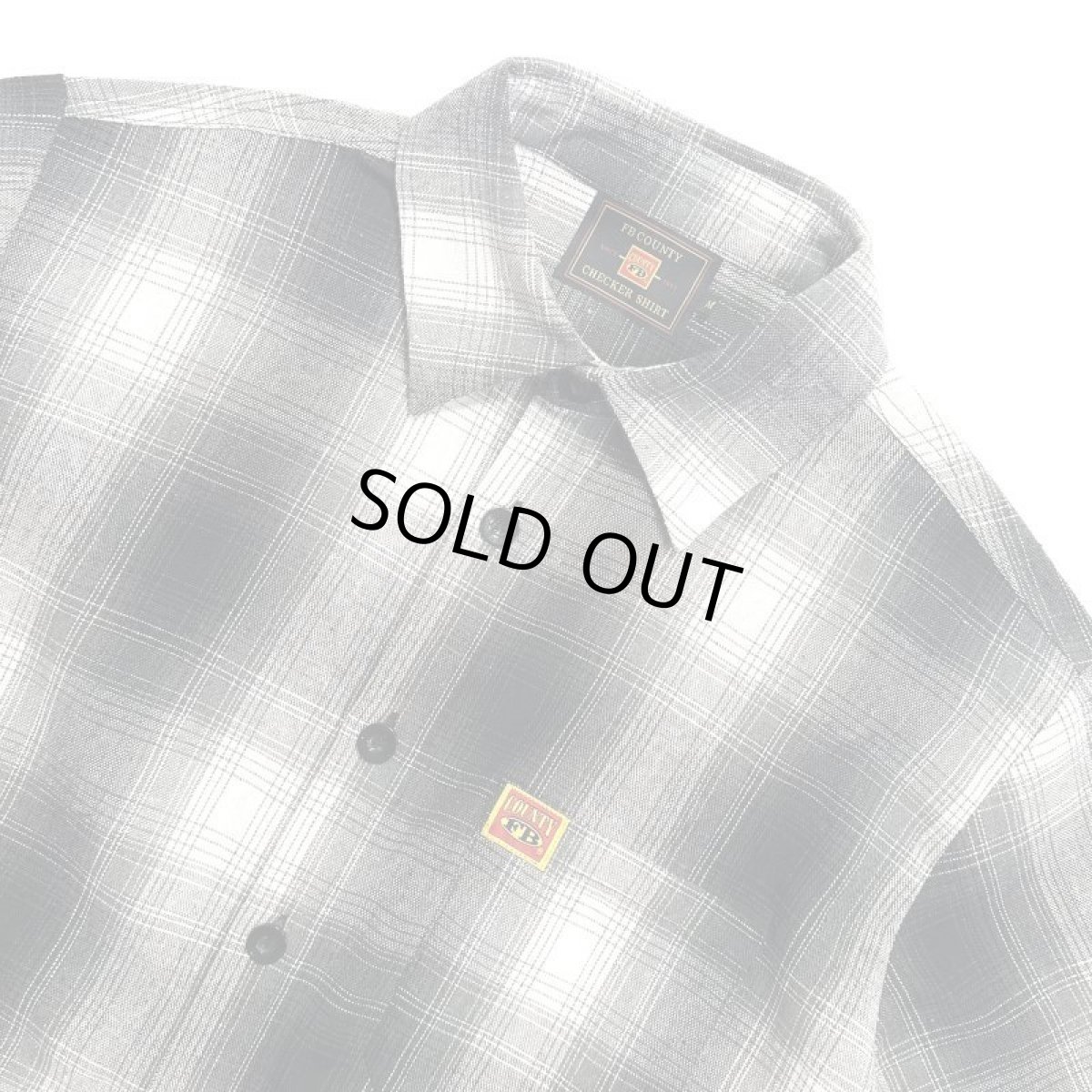 画像2: FB County S/S Checker Flannel Shirts - Black/White (2)