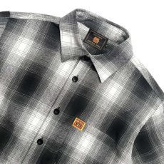 画像2: FB County S/S Checker Flannel Shirts - Black/White (2)