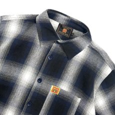 画像2: FB County S/S Checker Flannel Shirts - Royal/Grey/White (2)