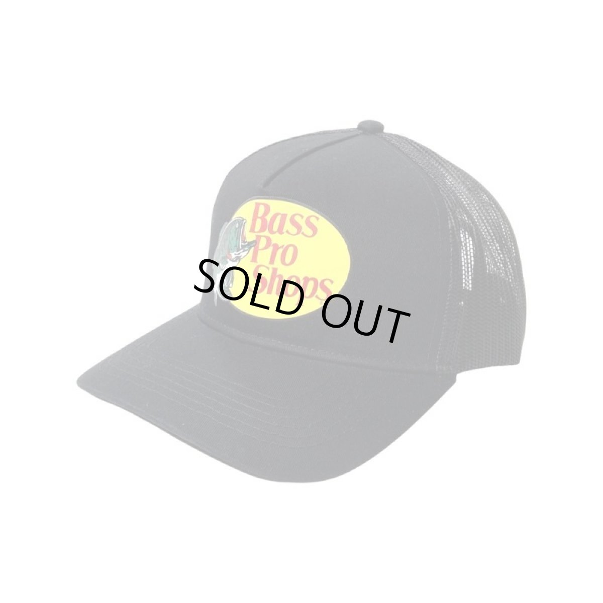 画像1: Bass Pro Shops Mesh Trucker Cap - Black (1)