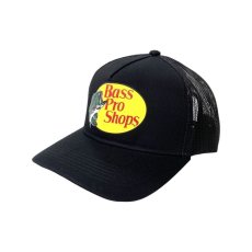 画像1: Bass Pro Shops Mesh Trucker Cap - Black (1)
