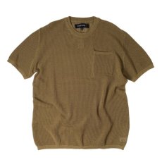 画像1: PacSun Crewneck Mesh Knit Shirts Brown / パックサン ショートスリーブ クルーネック メッシュ ニットシャツ ブラウン (1)