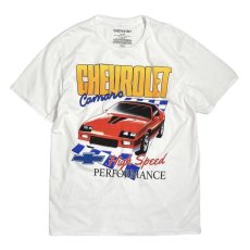 画像1: Chevrolet Camaro High Speed Performance T-Shirts - White (1)
