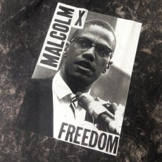 画像2: Malcolm X S/S T-Shirts Acid Black / マルコム・X ショートスリーブ Tシャツ アシッドブラック (2)