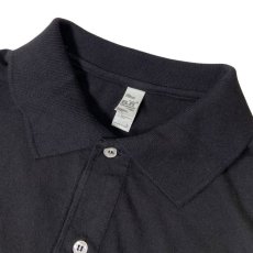 画像3: Los Angeles Apparel 6.5oz S/S Polo T-Shirts Black / ロサンゼルスアパレル 6.5オンス ポロ Tシャツ ブラック (3)