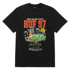 画像1: HUF Blazing Jams T-Shirts Black / ハフ ブレイジング ジャムス Tシャツ ブラック (1)