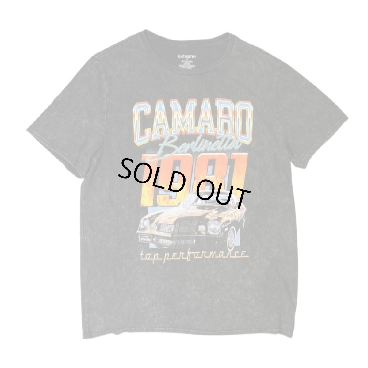 画像1: Chevrolet Camaro Berlinetta 1981 T-Shirts - Black (1)