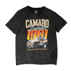 画像1: Chevrolet Camaro Berlinetta 1981 T-Shirts - Black (1)