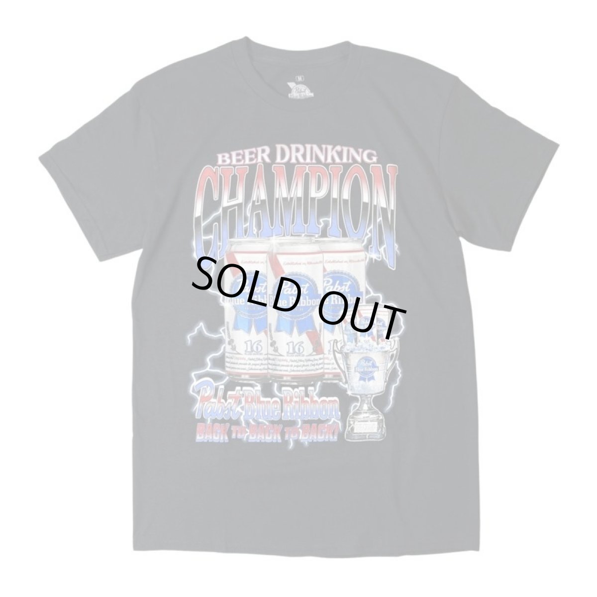 画像1: Pabst Blue Ribbon Champion T-Shirts - Black (1)
