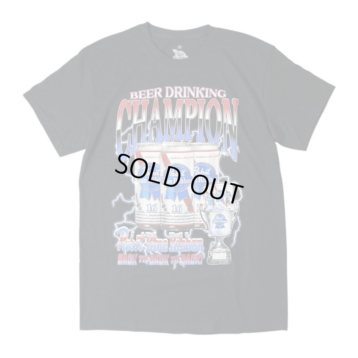 画像1: Pabst Blue Ribbon Champion T-Shirts Black / パブストブルーリボン チャンピオン Tシャツ ブラック (1)