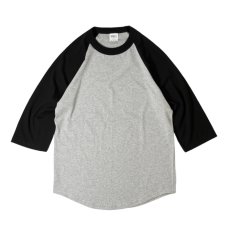 画像1: Shakawear 6oz Raglan T-Shirts Heather GreyｘBlack / シャカウェア 6オンス ラグラン Tシャツ ヘザーグレーｘブラック (1)
