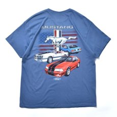 画像1: Ford Mustang S/S T-Shirts Indigo / フォード・モーター・カンパニー マスタング Tシャツ インディゴ (1)