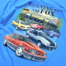 画像3: Ford Mustang Running with the Fox S/S T-Shirts Blue / フォード・モーター・カンパニー マスタング Tシャツ ブルー (3)