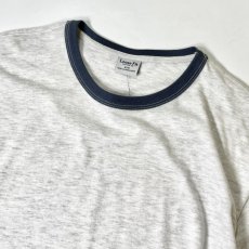 画像2: Ctton On S/S Ringer T-Shirts - AshｘNavy (2)